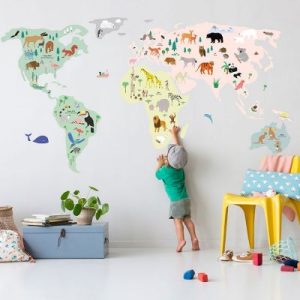 achetez Stickers géants Animaux du monde Mimi'lou au meilleur prix en promo