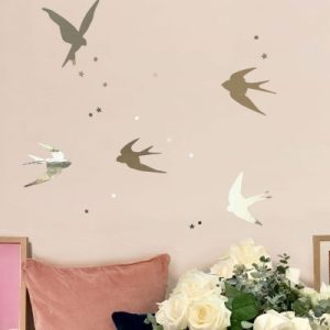 achetez Stickers hirondelles (40 x 50 cm) Mimi'lou au meilleur prix en promo
