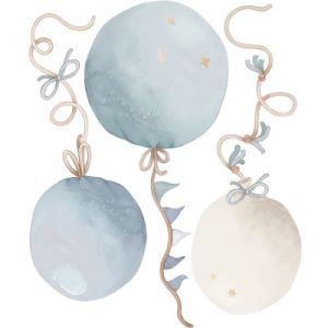 achetez Stickers muraux Ballons bleus (50 x 60 cm) Lilipinso au meilleur prix en promo