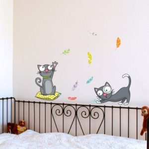 achetez Stickers muraux Chatons et plumes Série-Golo au meilleur prix en promo