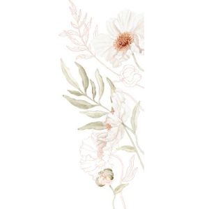 achetez Stickers muraux Corner Poppy Flower (46 x 111 cm) Lilipinso au meilleur prix en promo