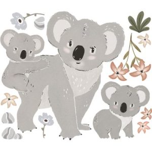achetez Stickers muraux Famille Koala (54 x 46 cm) Lilipinso au meilleur prix en promo