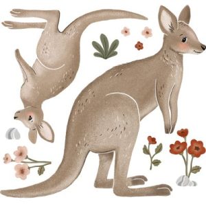 achetez Stickers muraux Kangourou Lilydale (65 x 61 cm) Lilipinso au meilleur prix en promo