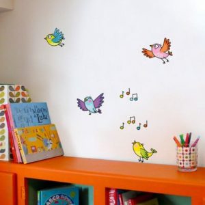 achetez Stickers muraux Oiseaux le chant d'avril Série-Golo au meilleur prix en promo