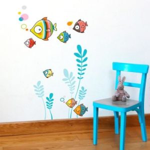 achetez Stickers muraux Poissons La famille bubulle Série-Golo au meilleur prix en promo