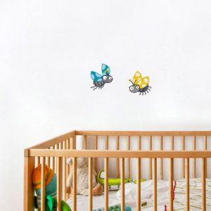 achetez Stickers muraux coccinelles coccis jaune et bleu Série-Golo au meilleur prix en promo