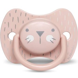 achetez Sucette anatomique Hygge Baby lapin rose (18 mois et +) Suavinex au meilleur prix en promo