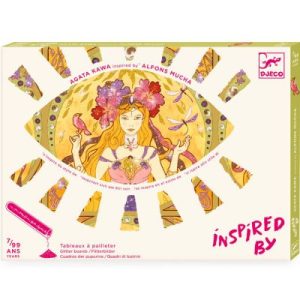 achetez Tableaux à pailleter Inspired by Alfons Mucha Djeco au meilleur prix en promo