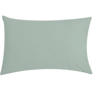 achetez Taie d'oreiller en coton bio bleu céladon (40 x 60 cm) P'tit Basile au meilleur prix en promo
