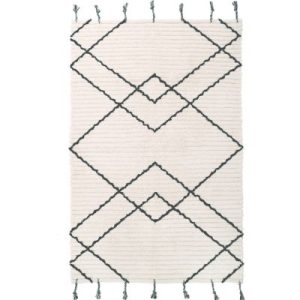 achetez Tapis Viktor noir (100 x 150 cm) Nattiot au meilleur prix en promo