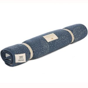 achetez Tapis à langer Nomad Gold bubble Night blue (35 x 60 cm) Nobodinoz au meilleur prix en promo