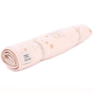 achetez Tapis à langer Nomad Gold stella Dream pink (35 x 60 cm) Nobodinoz au meilleur prix en promo