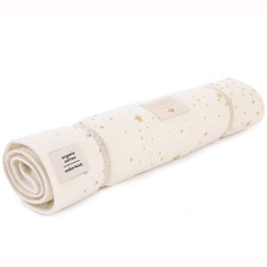 achetez Tapis à langer Nomad Gold stella Natural (35 x 60 cm) Nobodinoz au meilleur prix en promo