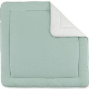 achetez Tapis de jeu réversible Wafle Lunar vert d'eau (100 x 100 cm) Bemini au meilleur prix en promo