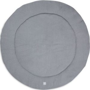 achetez Tapis de jeu rond Basic Knit Stone Grey (95 cm) Jollein au meilleur prix en promo