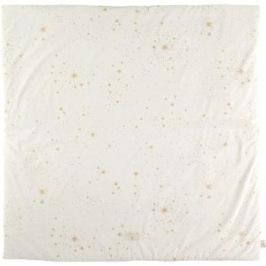 achetez Tapis de parc Colorado coton bio Gold stella Natural (100 x 100 cm) Nobodinoz au meilleur prix en promo