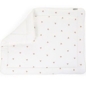 achetez Tapis de parc Jersey coeurs dorés (75 x 95 cm) Childhome au meilleur prix en promo