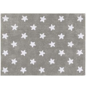 achetez Tapis lavable Etoile gris (120 x 160 cm) Lorena Canals au meilleur prix en promo
