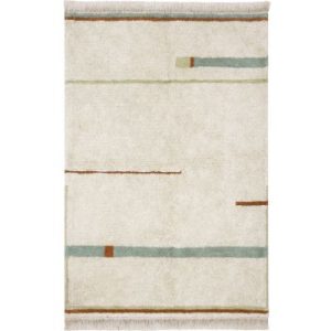 achetez Tapis lavable Lanes vintage blue (90 x 130 cm) Lorena Canals au meilleur prix en promo