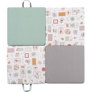 achetez Tapis malin Indian Spirit (120 x 120 cm) Tinéo au meilleur prix en promo