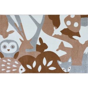 achetez Tapis rectangulaire Animaux de la forêt (80 x 150 cm) AFKliving au meilleur prix en promo