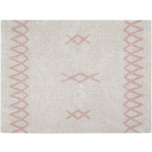 achetez Tapis rectangulaire Atlas écru et rose (120 x 160 cm) Lorena Canals au meilleur prix en promo