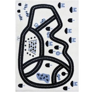 achetez Tapis rectangulaire Circuit gris (80 x 15 cm) AFKliving au meilleur prix en promo