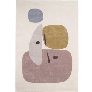 achetez Tapis rectangulaire Collage pastel (135 x 190 cm) AFKliving au meilleur prix en promo