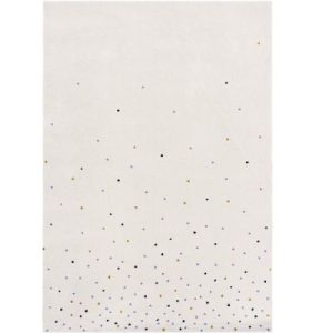 achetez Tapis rectangulaire Confettis blanc (80 x 150 cm) AFKliving au meilleur prix en promo