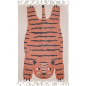 achetez Tapis rectangulaire Dajala tigre (110 x 170 cm) Nattiot au meilleur prix en promo