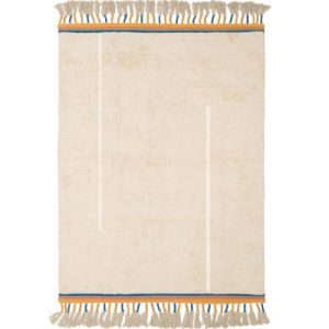 achetez Tapis rectangulaire Happy beige sable (140 x 200 cm) AFKliving au meilleur prix en promo