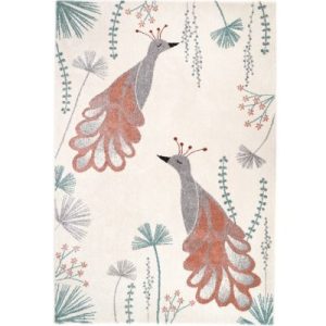 achetez Tapis rectangulaire Senka Oiseaux Gris (120 x 170 cm) Nattiot au meilleur prix en promo