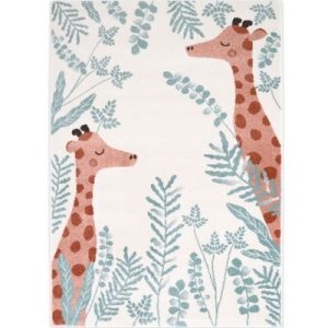 achetez Tapis rectangulaire girafe Nisü (120 x 170 cm) Nattiot au meilleur prix en promo