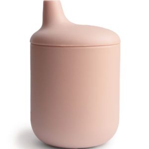 achetez Tasse à bec en silicone Blush Mushie au meilleur prix en promo