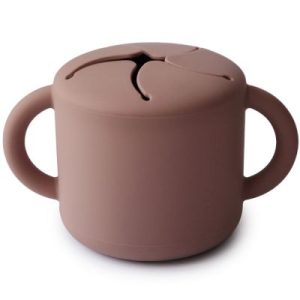 achetez Tasse à goûter Snack cup Cloudy mauve Mushie au meilleur prix en promo