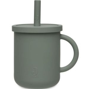 achetez Tasse à paille en silicone Ash Green Jollein au meilleur prix en promo