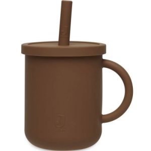 achetez Tasse à paille en silicone Caramel Jollein au meilleur prix en promo