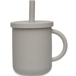 achetez Tasse à paille en silicone Nougat Jollein au meilleur prix en promo