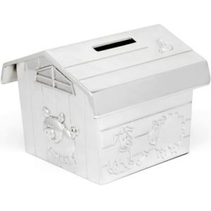 achetez Tirelire Grange de la ferme personnalisable (métal argenté) Zilverstad au meilleur prix en promo