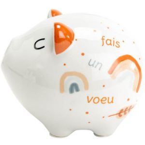 achetez Tirelire cochon Fais un voeu en porcelaine (20 cm) Amadeus Les Petits au meilleur prix en promo