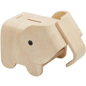 achetez Tirelire éléphant en bois Plan Toys au meilleur prix en promo