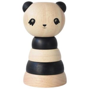 achetez Tour à empiler en bois Panda Wee Gallery au meilleur prix en promo
