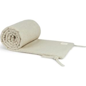 achetez Tour de lit Lin français greige (pour lits 60 x 120 et 70 x 140 cm) Nobodinoz au meilleur prix en promo