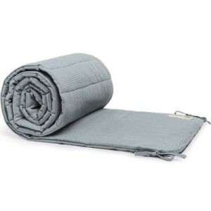 achetez Tour de lit nid d'abeille Nest Stone Blue (pour lits 60 x 120 et 70 x 140 cm) Nobodinoz au meilleur prix en promo