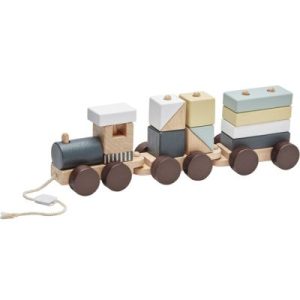 achetez Train blocs de construction avec cubes naturel Kid's Concept au meilleur prix en promo