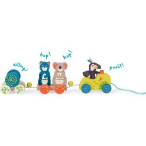 achetez Train d'activités à tirer Dans la Jungle Moulin Roty au meilleur prix en promo