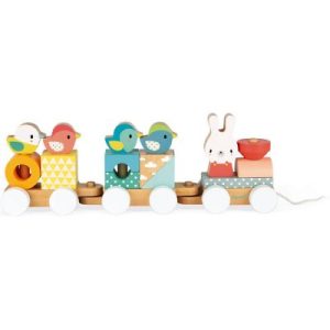 achetez Train de construction en bois Pure Janod au meilleur prix en promo