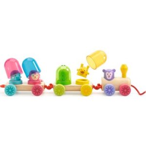 achetez Train des couleurs Rainbow Train Djeco au meilleur prix en promo