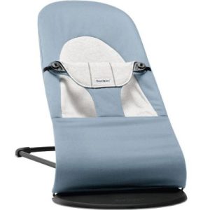 achetez Transat Balance Soft Jersey Bleu et gris BabyBjörn au meilleur prix en promo