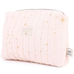 achetez Trousse de toilette Travel rose pâle Gold stella Nobodinoz au meilleur prix en promo